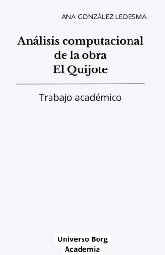 Análisis computacional de la obra El Quijote